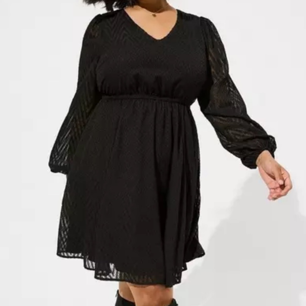 Torrid Mini Polyester Babydoll Dress